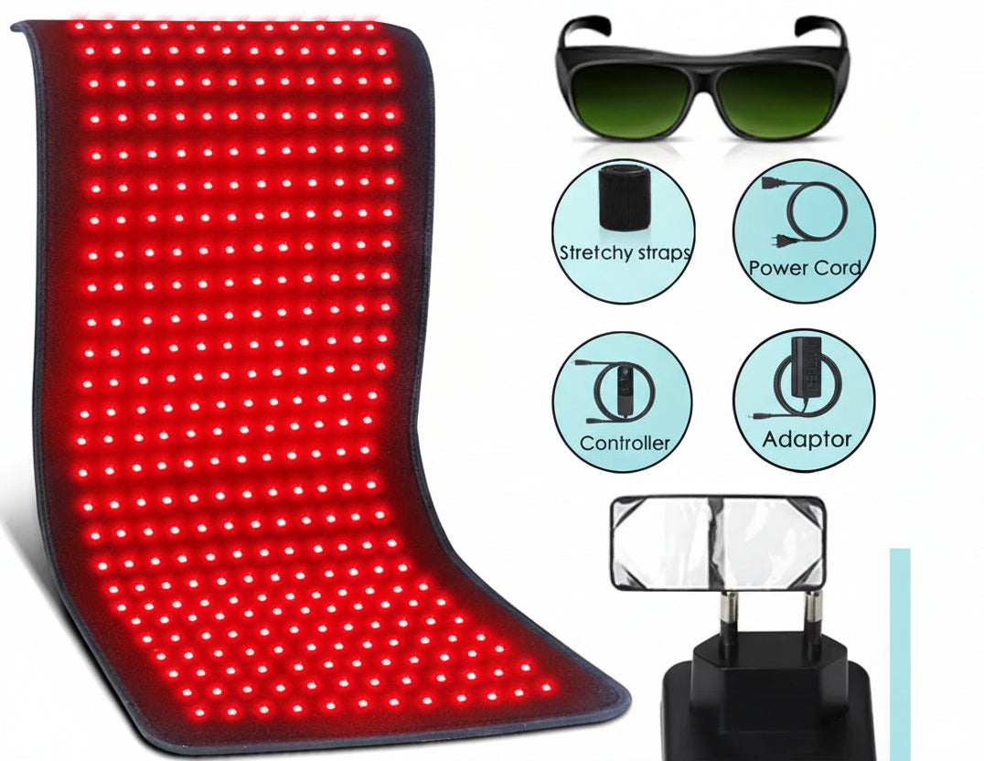 Updated Red Light Therapy Heating Pad Waist Back Shoulder Muscle Pain Relief Relax Infrared Light for Body Device Cushion 850Nm