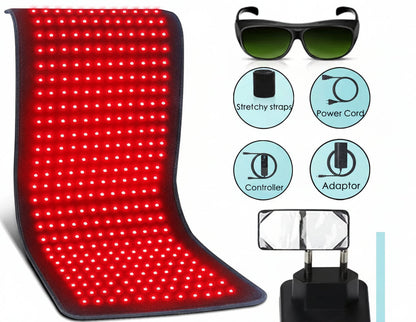 Updated Red Light Therapy Heating Pad Waist Back Shoulder Muscle Pain Relief Relax Infrared Light for Body Device Cushion 850Nm