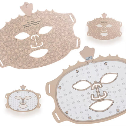 7-Color Photon Silicone LED Facial Mask for Red Light Therapy and Skin Care - Wireless 3D Beauty Treatment for Skin Repair and Brightening