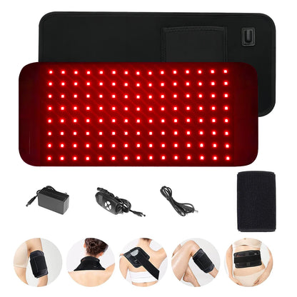 Red Infrared Light Therapy Pad LED Beauty Devices for Face and Body Back Knee Hands Feet Relief Portable 660Nm 850Nm Heat Pad