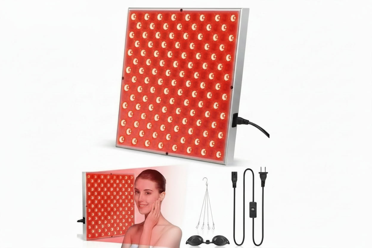 LED Red Light Therapy Panel Lamp for Facial anti Aging Skin Care Beauty 225 LED Light Body Pain Relief Physical Therapy Tools