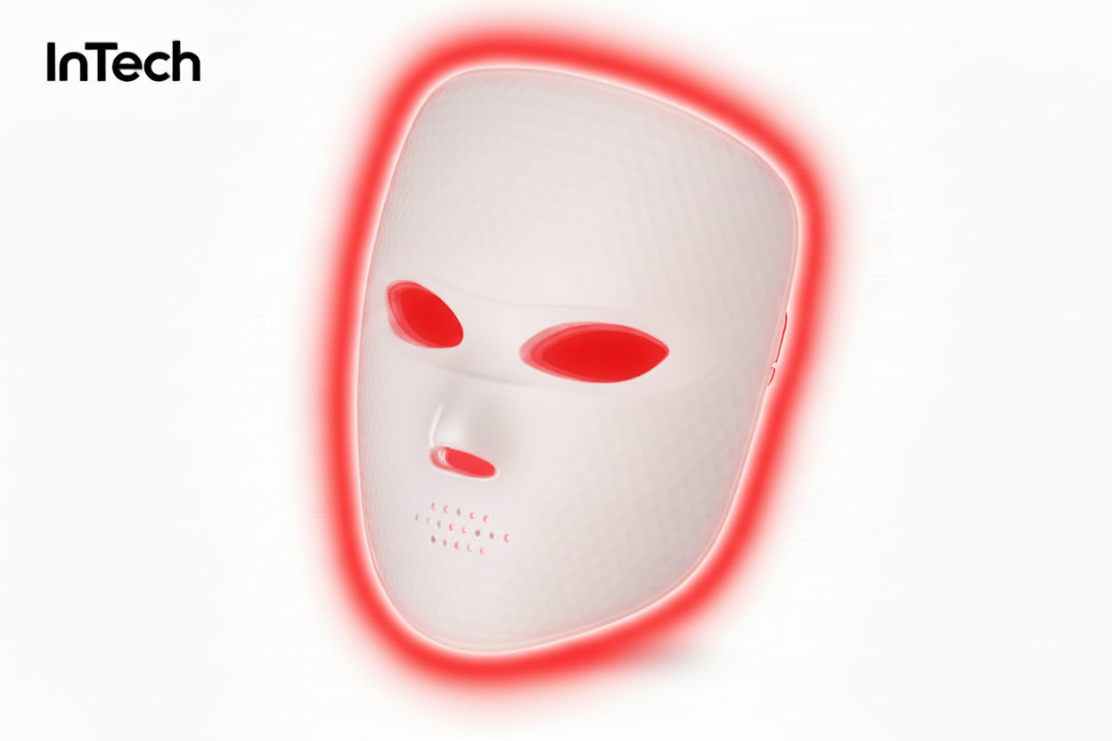 LED Facial Mask Therapy - 7 Color Anti-Aging Light Treatment for Skin Rejuvenation and Brightening