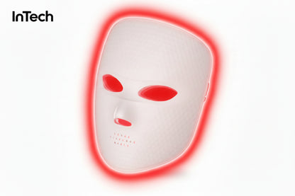 LED Facial Mask Therapy - 7 Color Anti-Aging Light Treatment for Skin Rejuvenation and Brightening